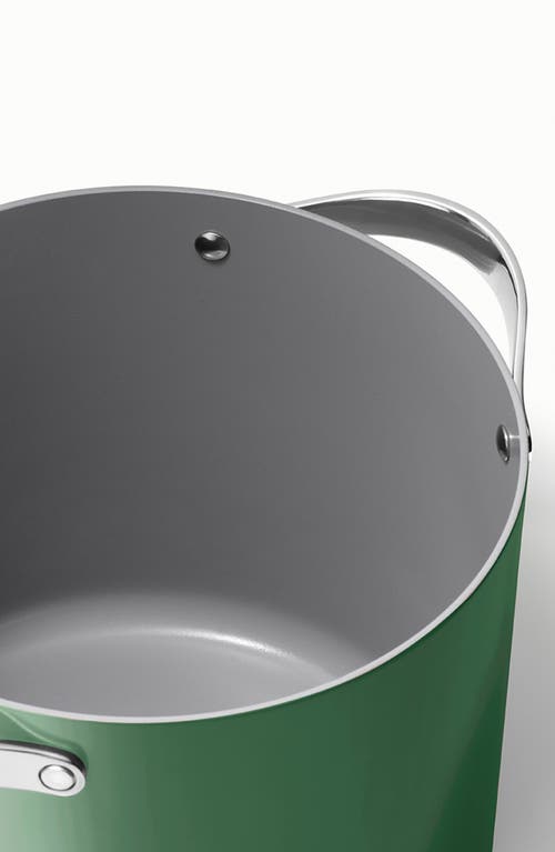 Caraway Nonstick Ceramic 12-quart Stockpot With Lid In Sage