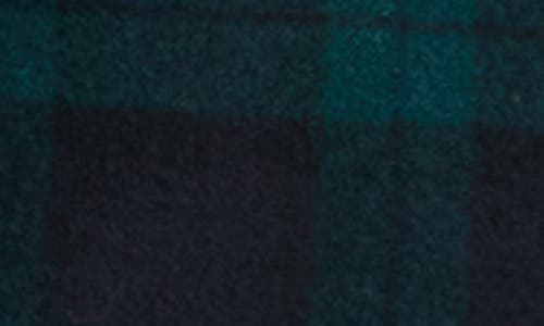 Universal Standard Highlands Duffle Coat In Green/navy Plaid