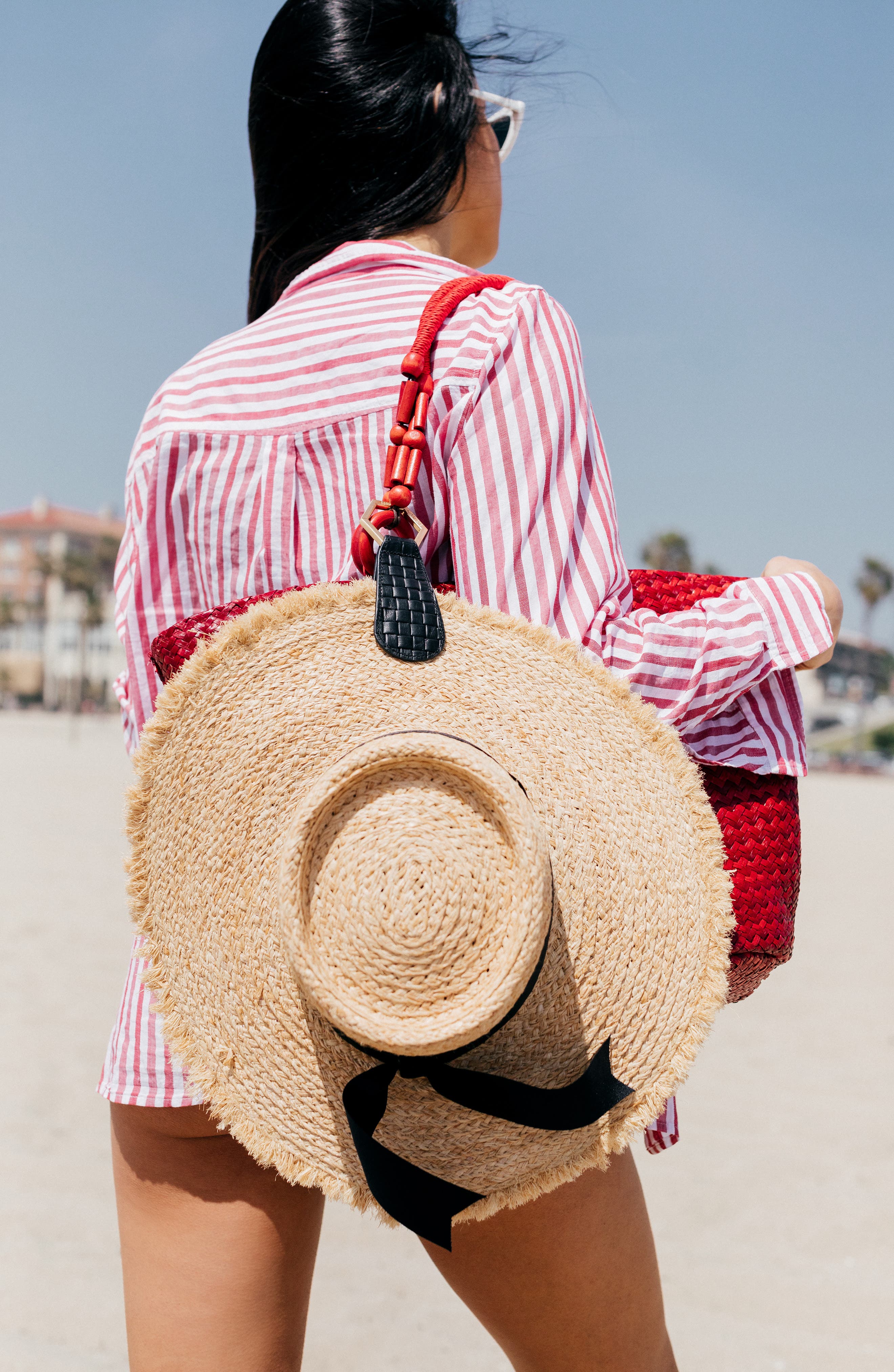 Lindsay Albanese TOPTOTE Leather Hat Holder Nordstrom