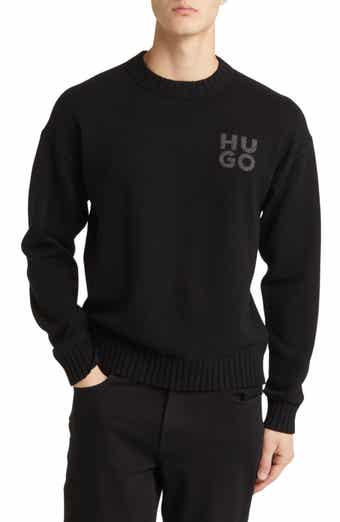 Boss velour 2024 crew neck sweatshirt