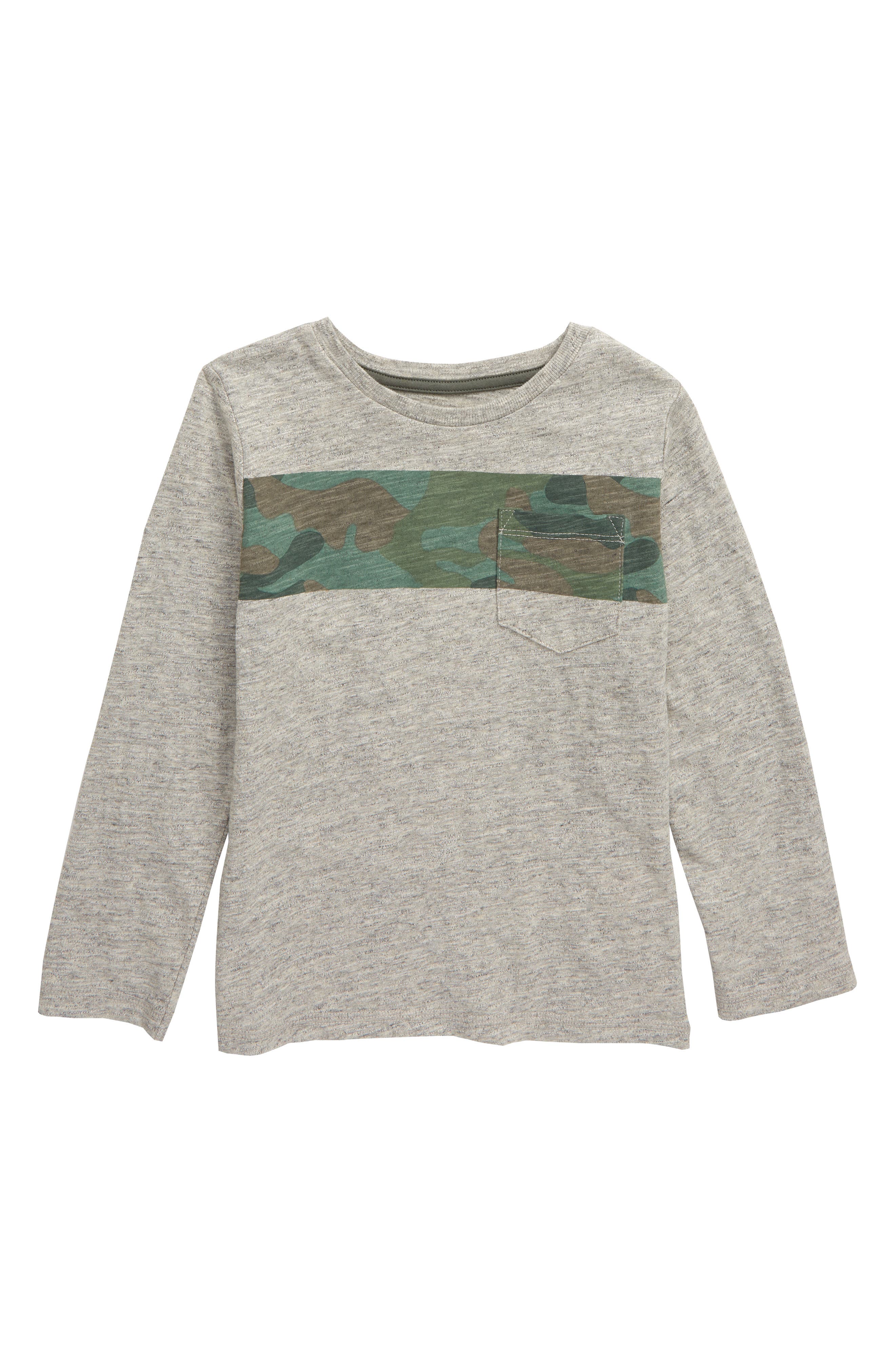 BODEN Bold Stripe T-Shirt, Main, color, MID GREY MARL/ CAMO Bold Stripe T-Shirt
