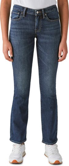 Lucky Brand Girls' Bootcut Fit Stretch Denim Jeans with Zipper Closure &  Pockets