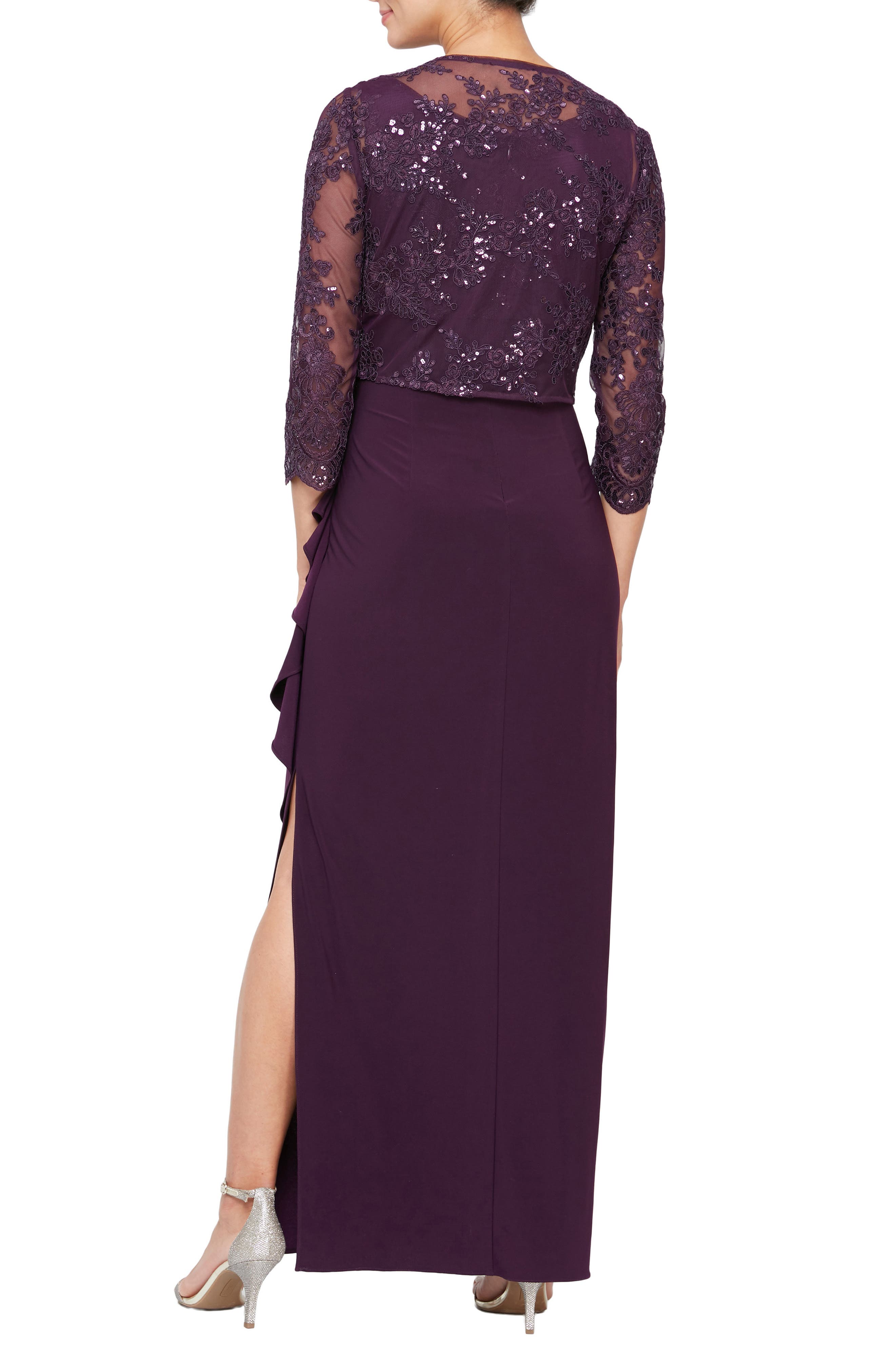 Alex Evenings Embroidered Empire Gown with Jacket Nordstrom