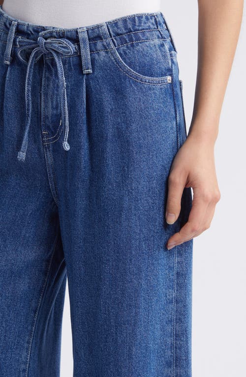 Shop Frame Pixie Drawstring Wide Leg Jeans In Ghost