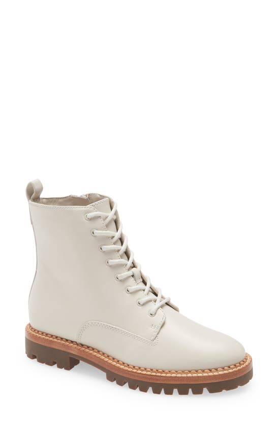 Vince Women's Cabria Lug Water Repellent Lace Up Booties In Opaline- Dm