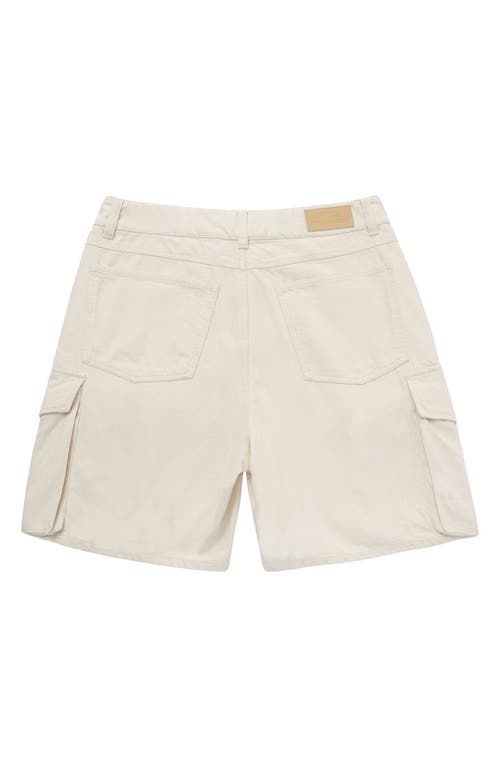 Shop Honor The Gift Cotton Twill Cargo Shorts In Bone