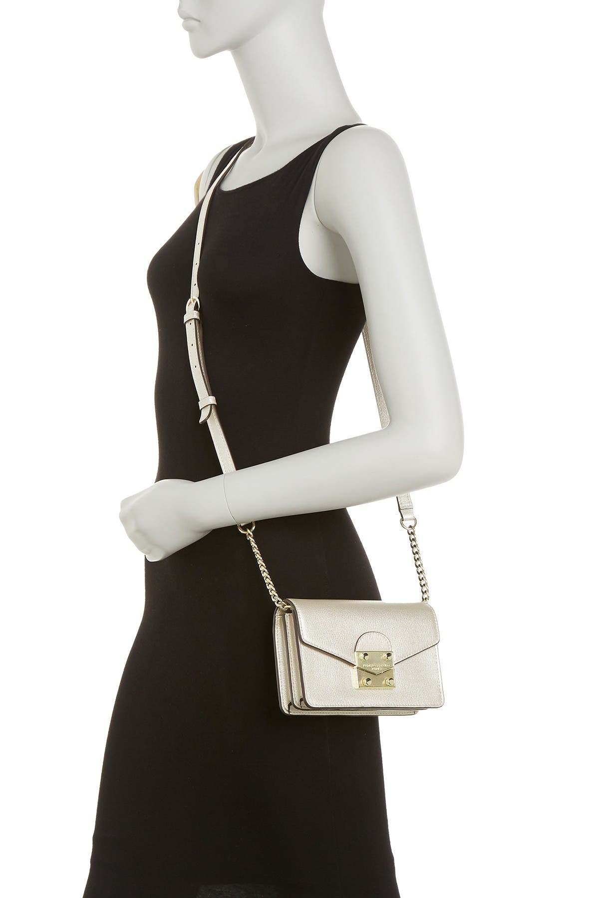 Karl Lagerfeld Corinne Crossbody Bag In Metlc Gold | ModeSens