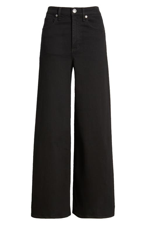 Rag & Bone Womens Logan Mid-rise Wide-leg Stretch-denim Jeans Elenna In Black