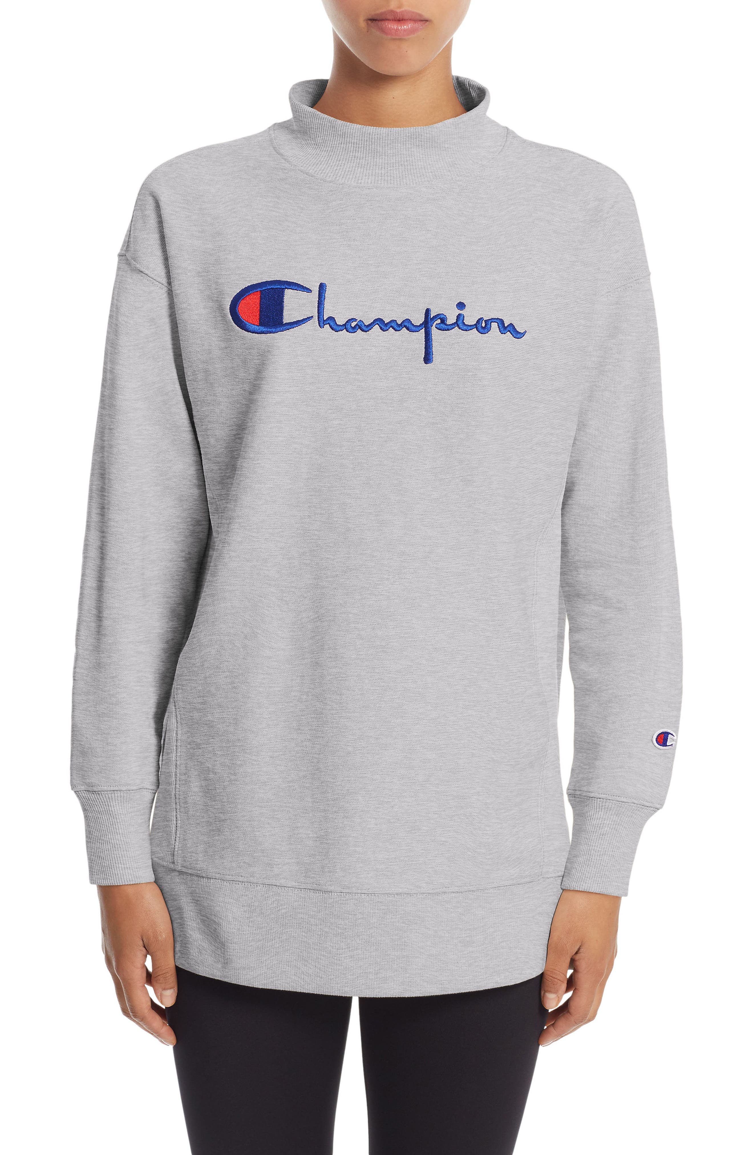 champion high neck sweatshirt