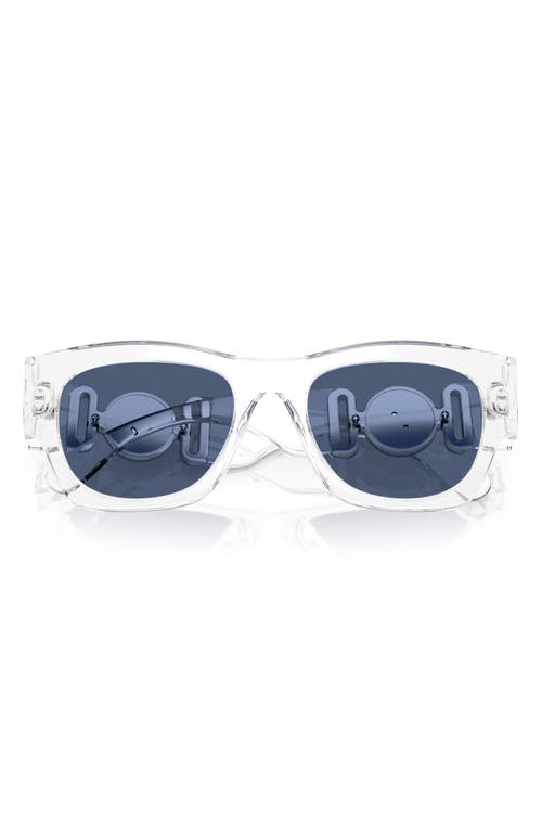 Shop Versace 52mm Pillow Sunglasses In Crystal