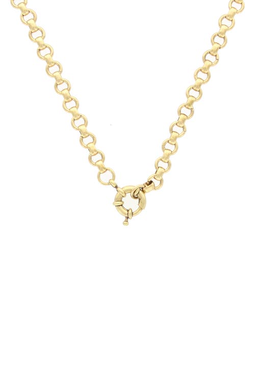 Shop Olivia Welles Judith Detail Necklace In Burnished Gold/multi