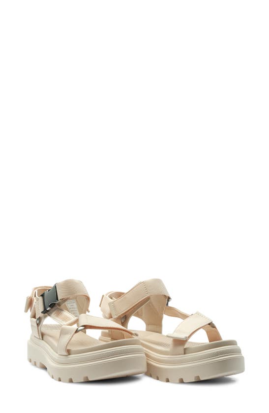 Palladium Pallacruise Platform Sandal In Sand