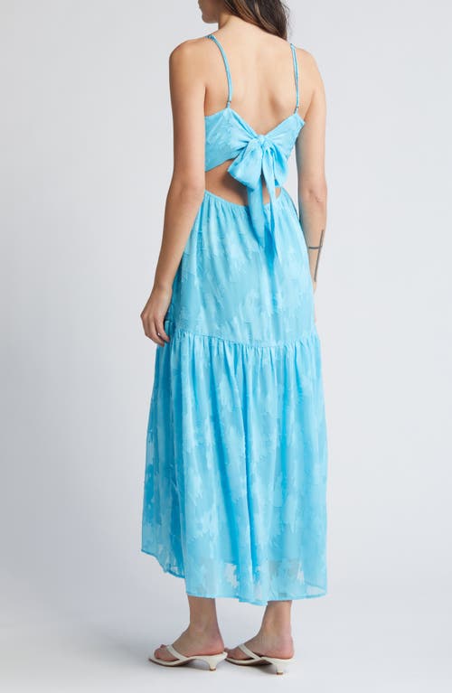 CHELSEA28 CHELSEA28 JACQUARD BOW BACK CUTOUT MAXI DRESS