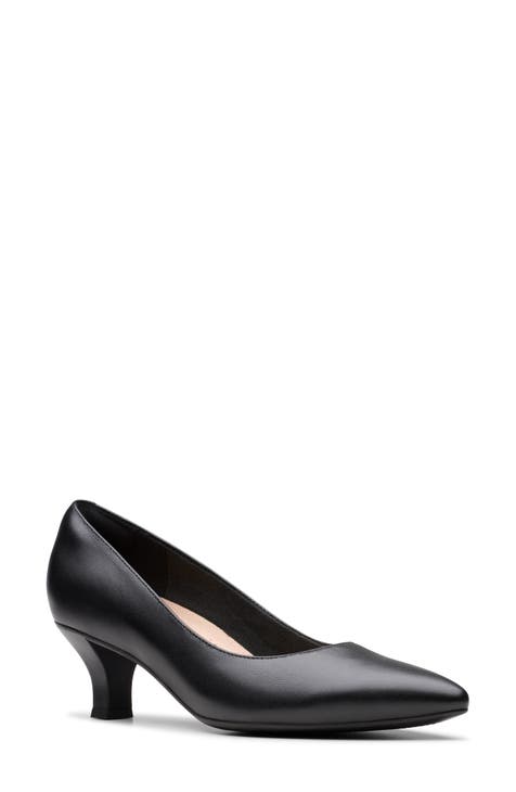 Clarks comfort heels best sale