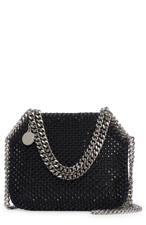 Stella McCartney Falabella Mini Crystal Shoulder Bag in 1000 Black at Nordstrom, Size No Size