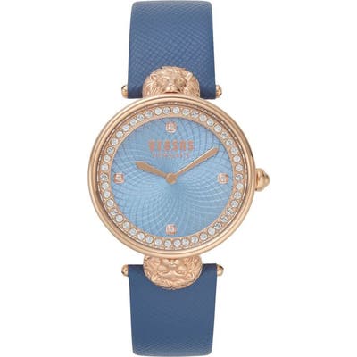 Versus Versace Victoria Leather Strap Watch,