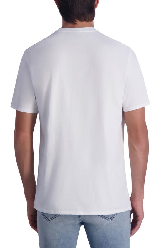 Shop Karl Lagerfeld Paris Flat Head Karl Graphic T-shirt In White