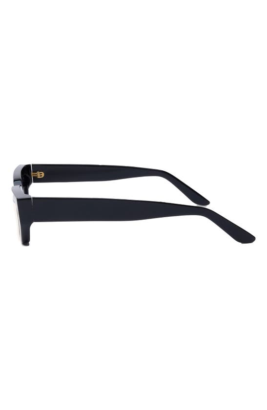Shop Dezi Lil Switch 55mm Rectangular Sunglasses In Black / Dark Smoke