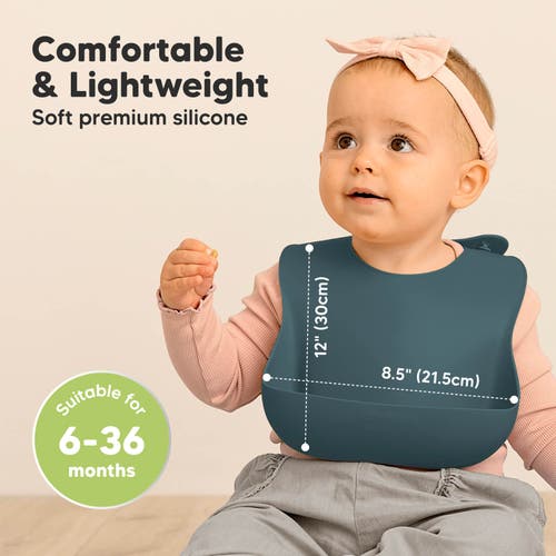 Keababies Prep Silicone Bibs In Rocky