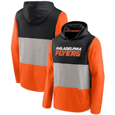 Men's Junk Food Black/Orange Cincinnati Bengals Color Block Pullover  Sweatshirt