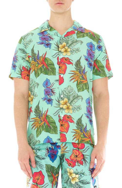 Floral Camp Shirt in Hawaiian Flower