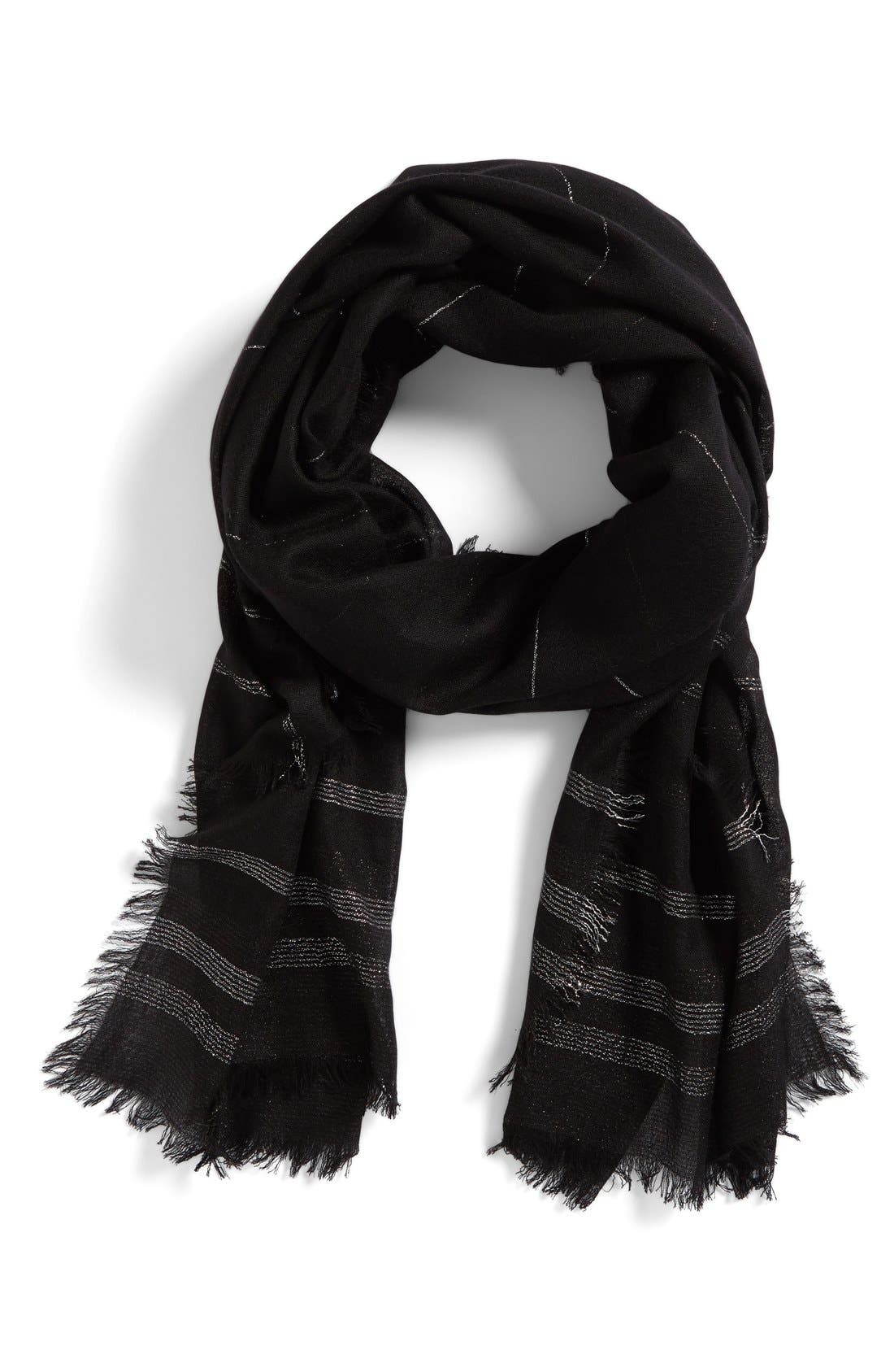 Nordstrom Metallic Stripe Scarf Nordstrom