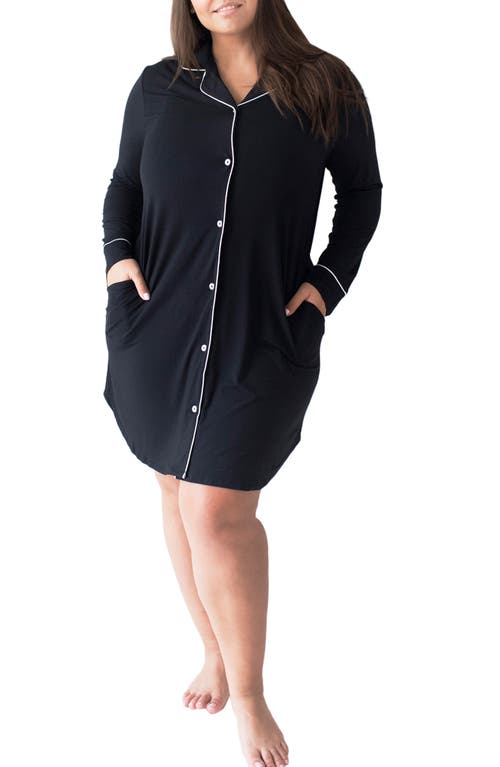 Kindred Bravely Clea Classic Long Sleeve Sleep Shirt at Nordstrom,