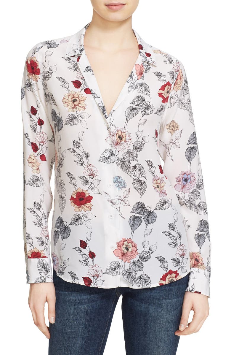 Equipment Adalyn Floral Print Silk Shirt | Nordstrom