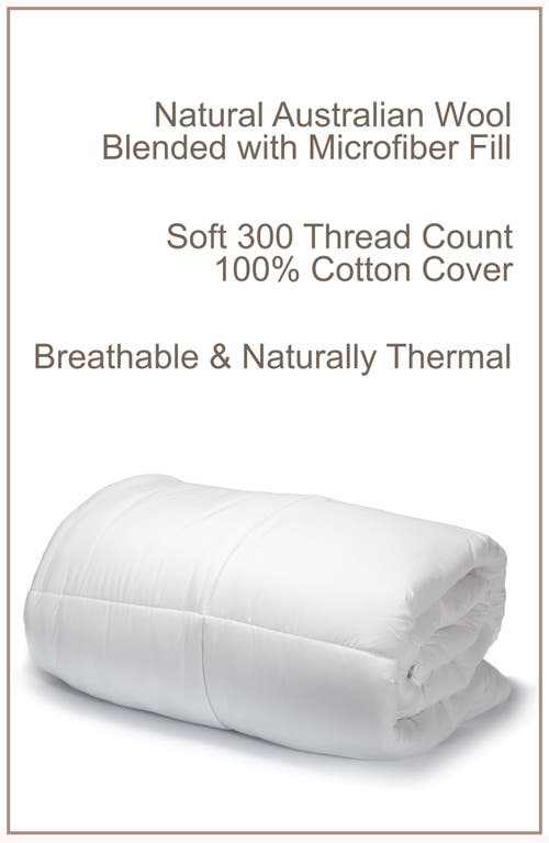 Melange Home Australian Wool Fill Comforter In White