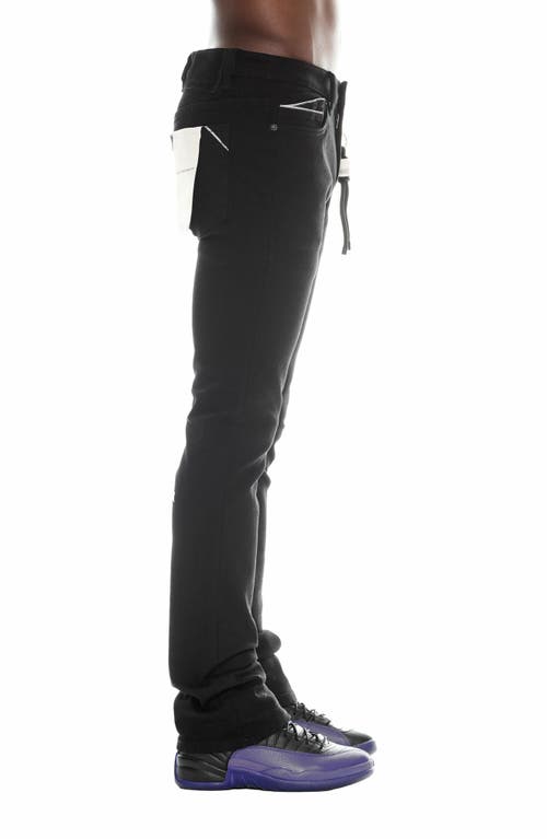 Cult Of Individuality Lenny Bootcut Jeans In Triple Black