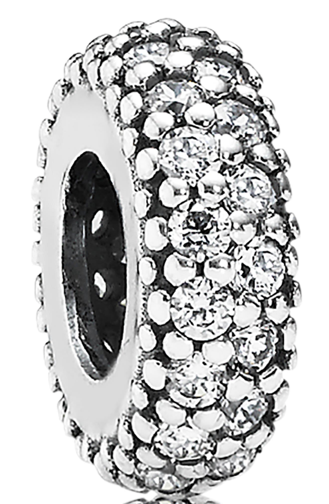 Pandora Inspiration Within Spacer Silver Charm Clear Cubic Zirconia 791359CZ