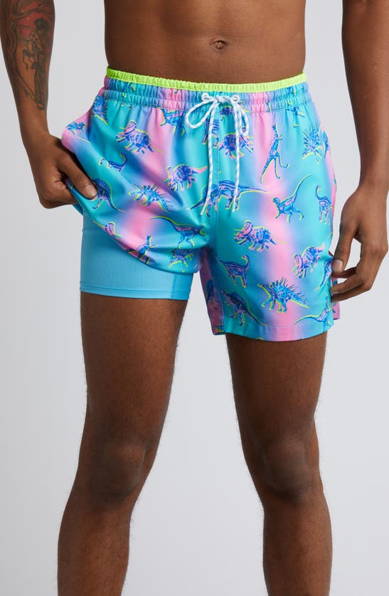 Shop Chubbies Magic Swim Trunks In The Dino Delights