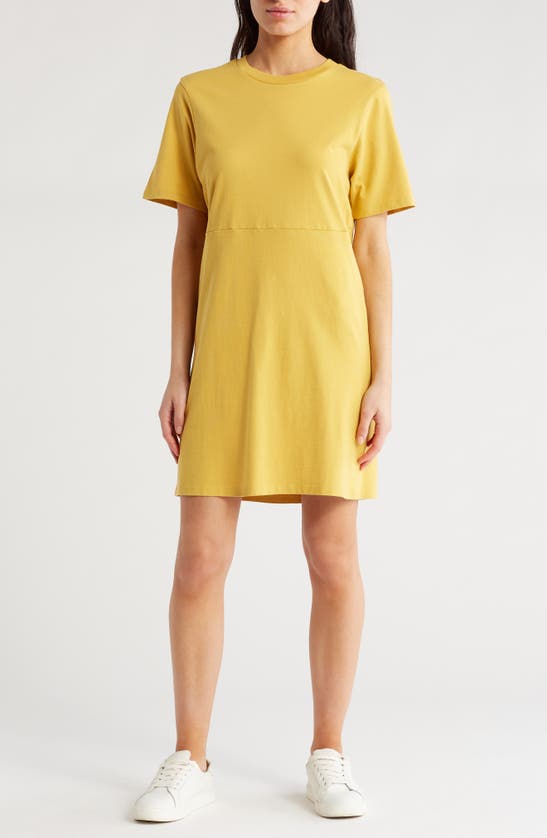 Melrose And Market T-shirt Dress In Yellow