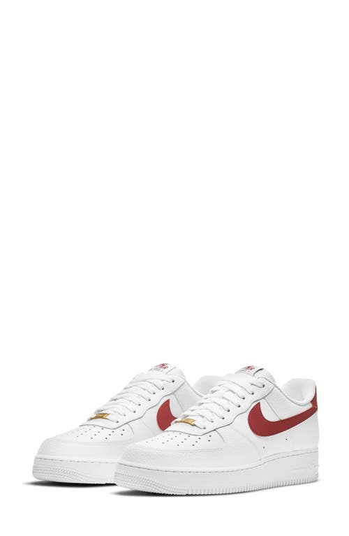 Nike Air Force 1 '07 Sneaker In White/team Red-white