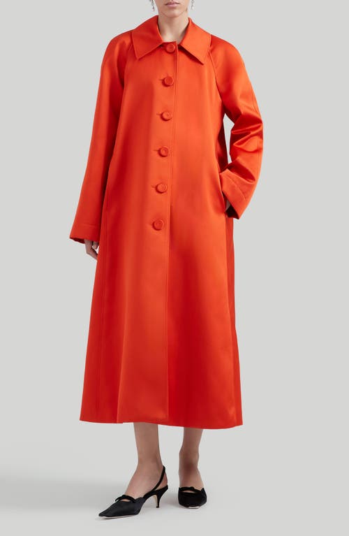 Altuzarra Filis Satin Coat 000848 Nasturtium at Nordstrom, Us