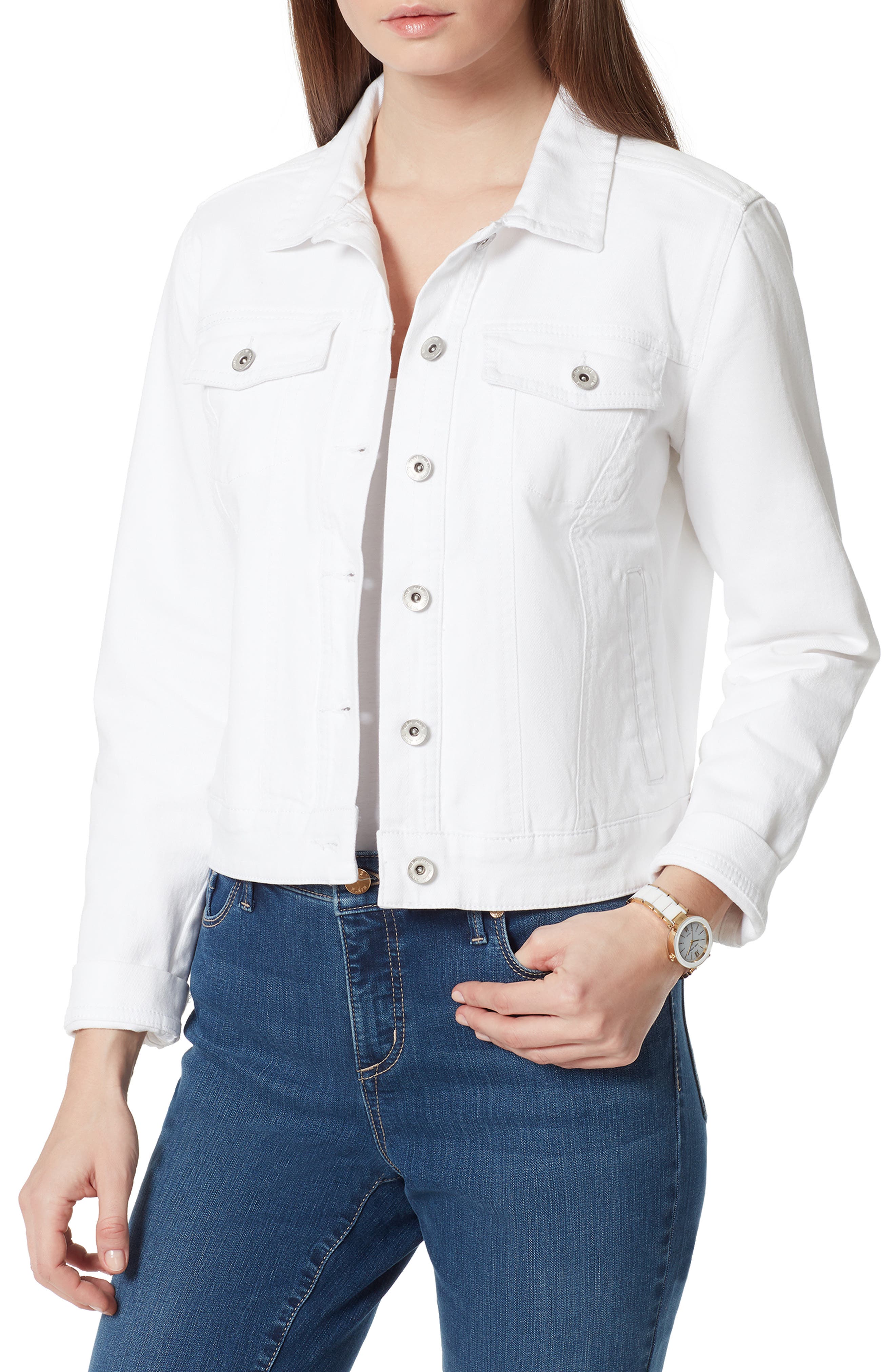 nordstrom white denim jacket