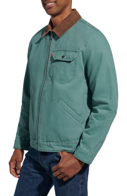 Shop Levi's Lightweight Cotton Twill Utility Jacket In North Atlantic