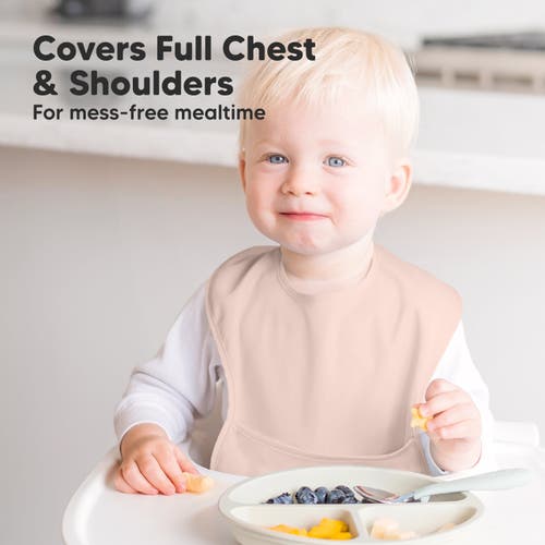 Keababies 3-pack Presto Waterproof Bibs In Fawn