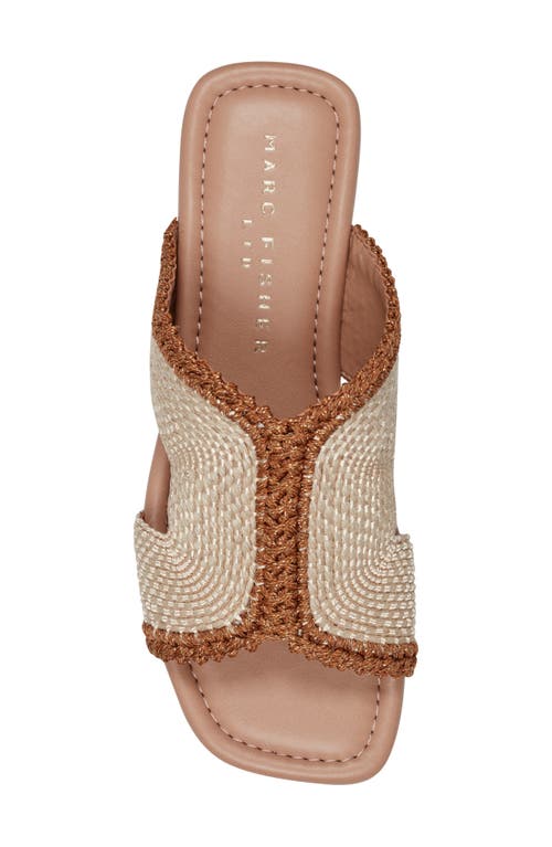 Shop Marc Fisher Ltd Nashie Slide Sandal In Light Natural