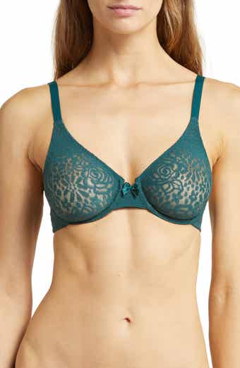 NEW Wacoal Basic Instinct Unlined Lace Underwire Support Full Coverage Bra  34G