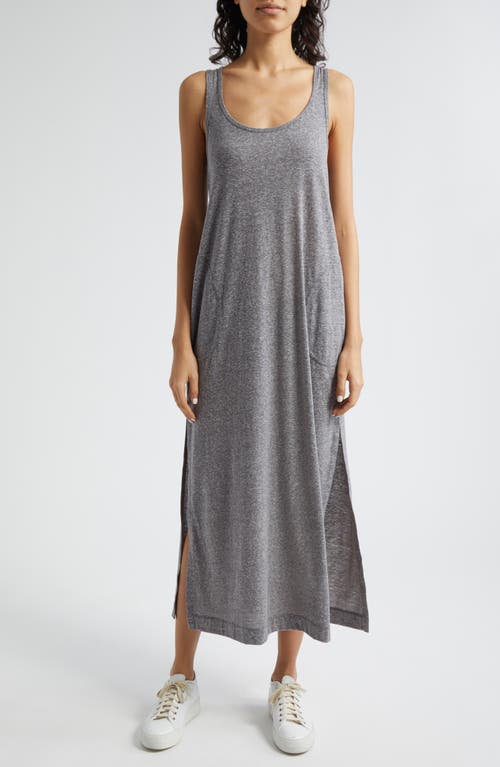 Shop Atm Anthony Thomas Melillo Snow Heather Cotton Blend Jersey Maxi Dress In Heather Grey