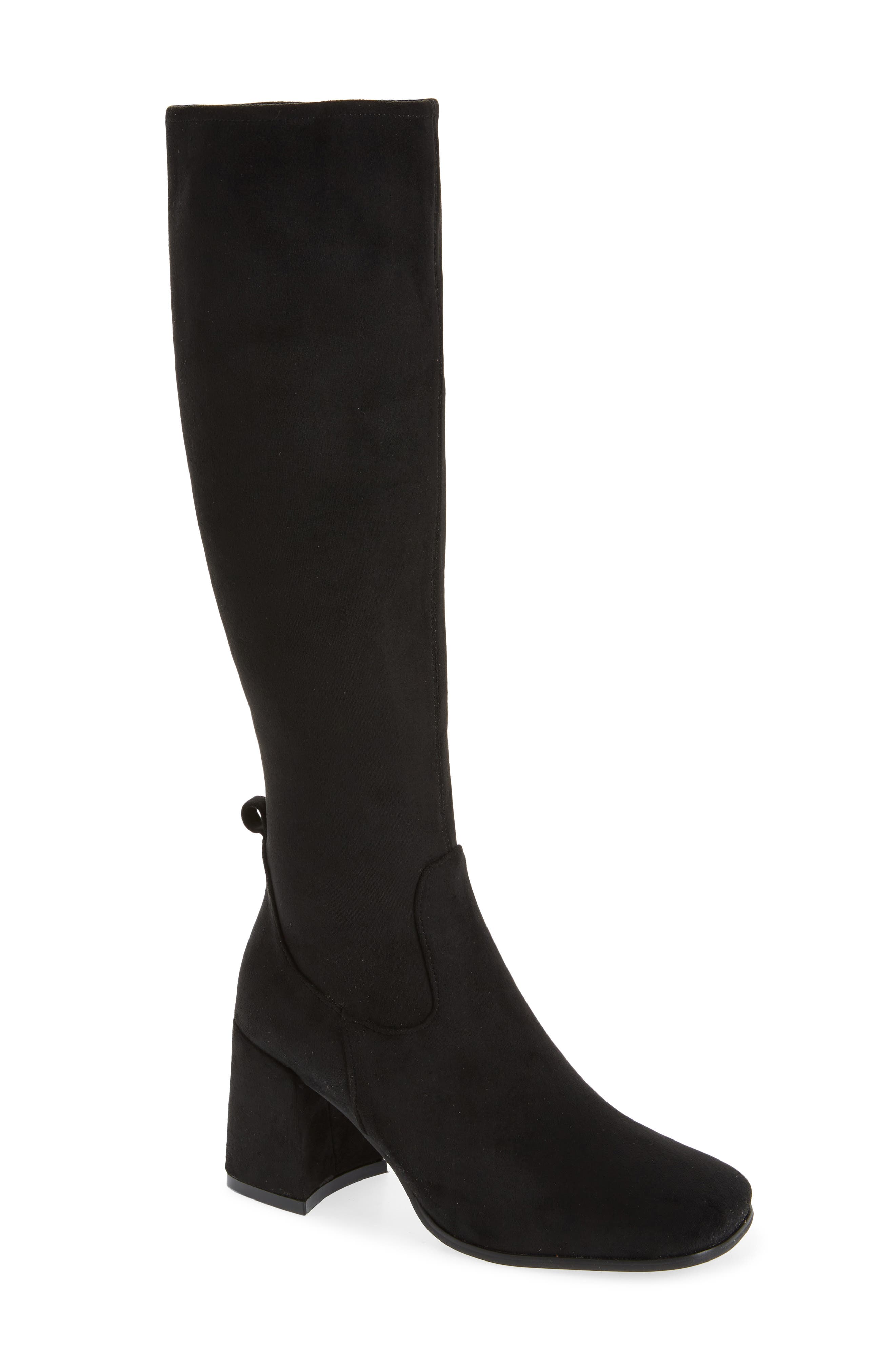 black suede knee high boots size 7