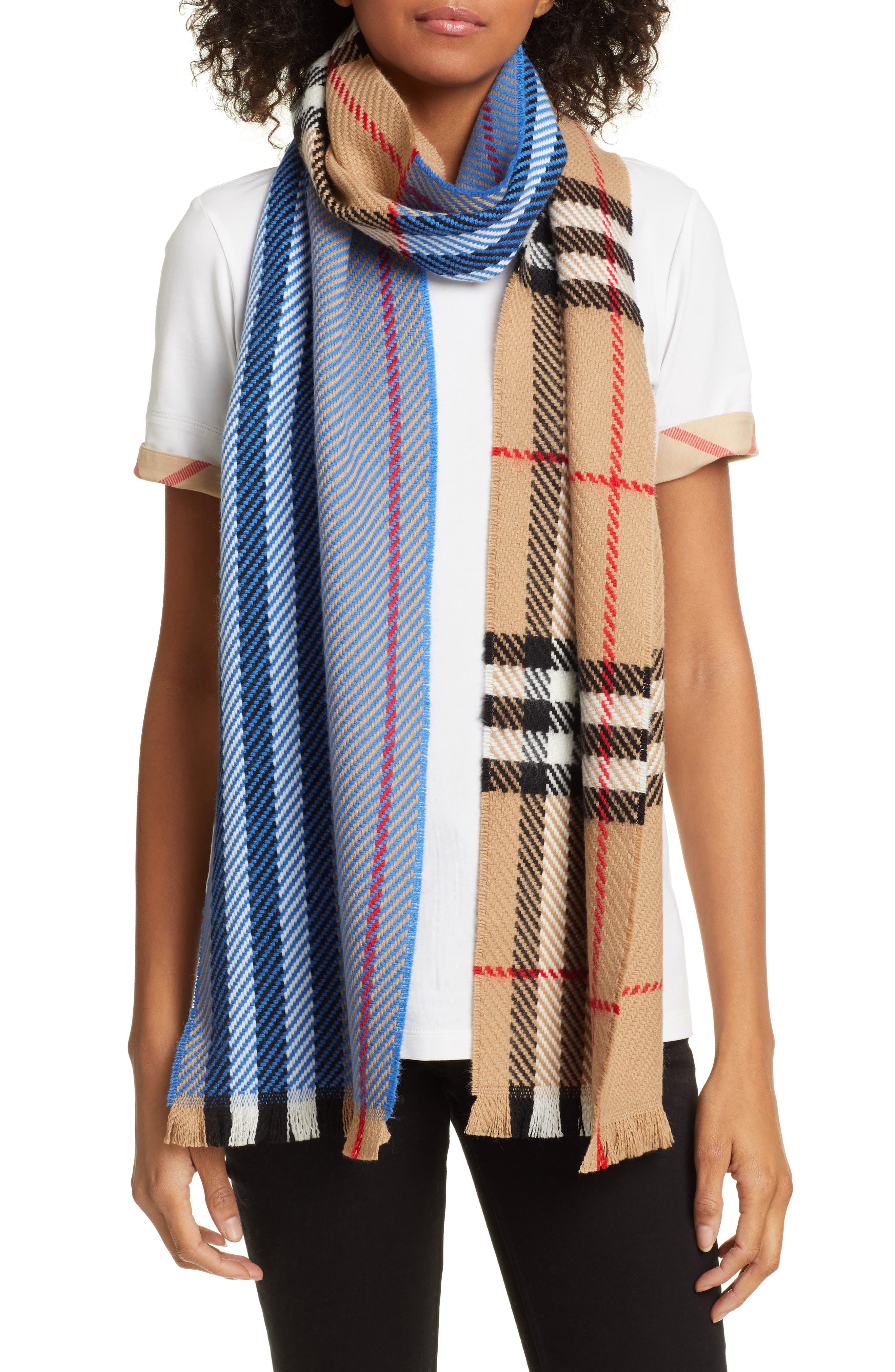 giant check scarf burberry