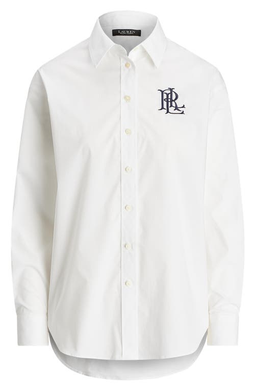 Ralph Lauren Kotta Long Sleeve Button Front Shirt In White