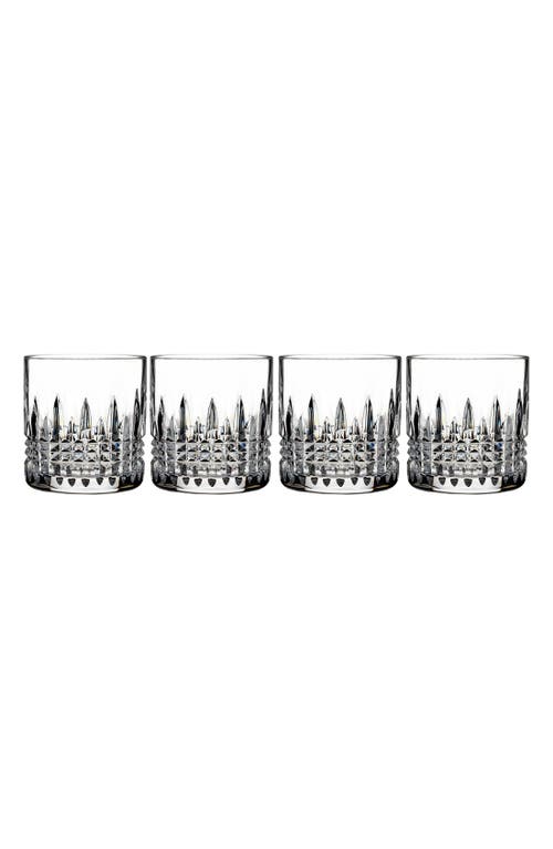 Waterford Lismore Connoisseur Diamond Set of 4 Lead Crystal Tumblers in Clear at Nordstrom