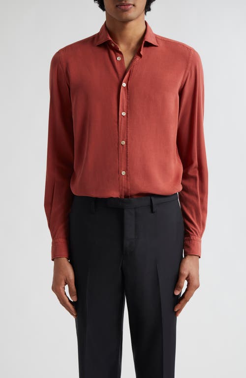 Boglioli Four Elements Button-Up Shirt Rust at Nordstrom,