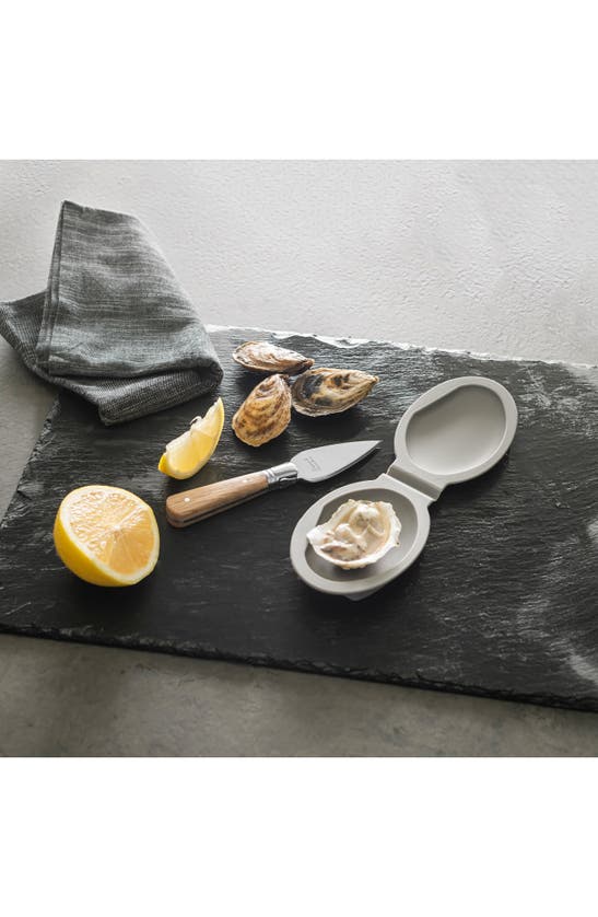 French Home Oyster Shucker & Holder In Wood