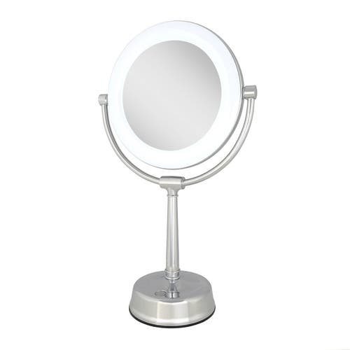 Zadro Lexington Lighted Makeup Mirror With 10x/1x Magnification In Chrome