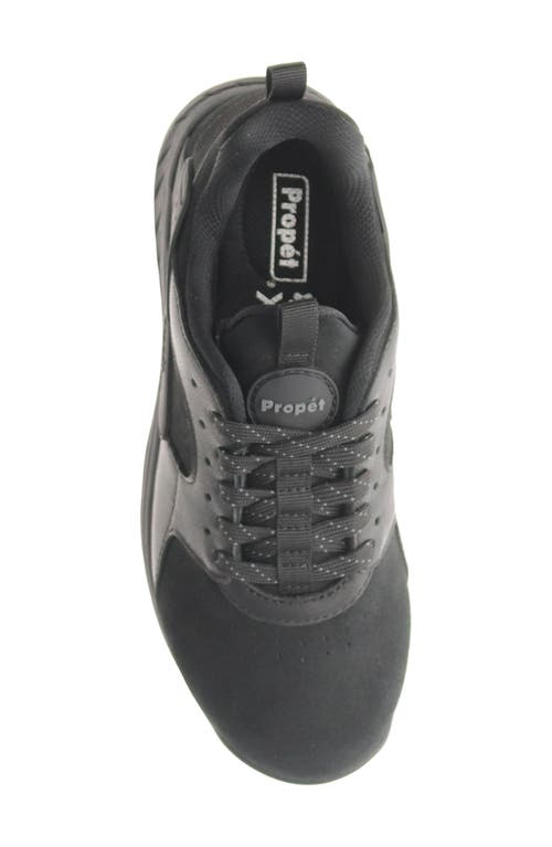 Propét Visper Waterproof Sneaker In Black Suede