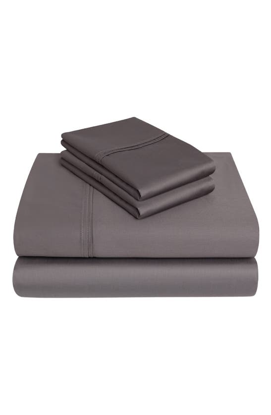 Bedhog 4-piece 625 Thread Count Cotton Sheet Set In Charcoal